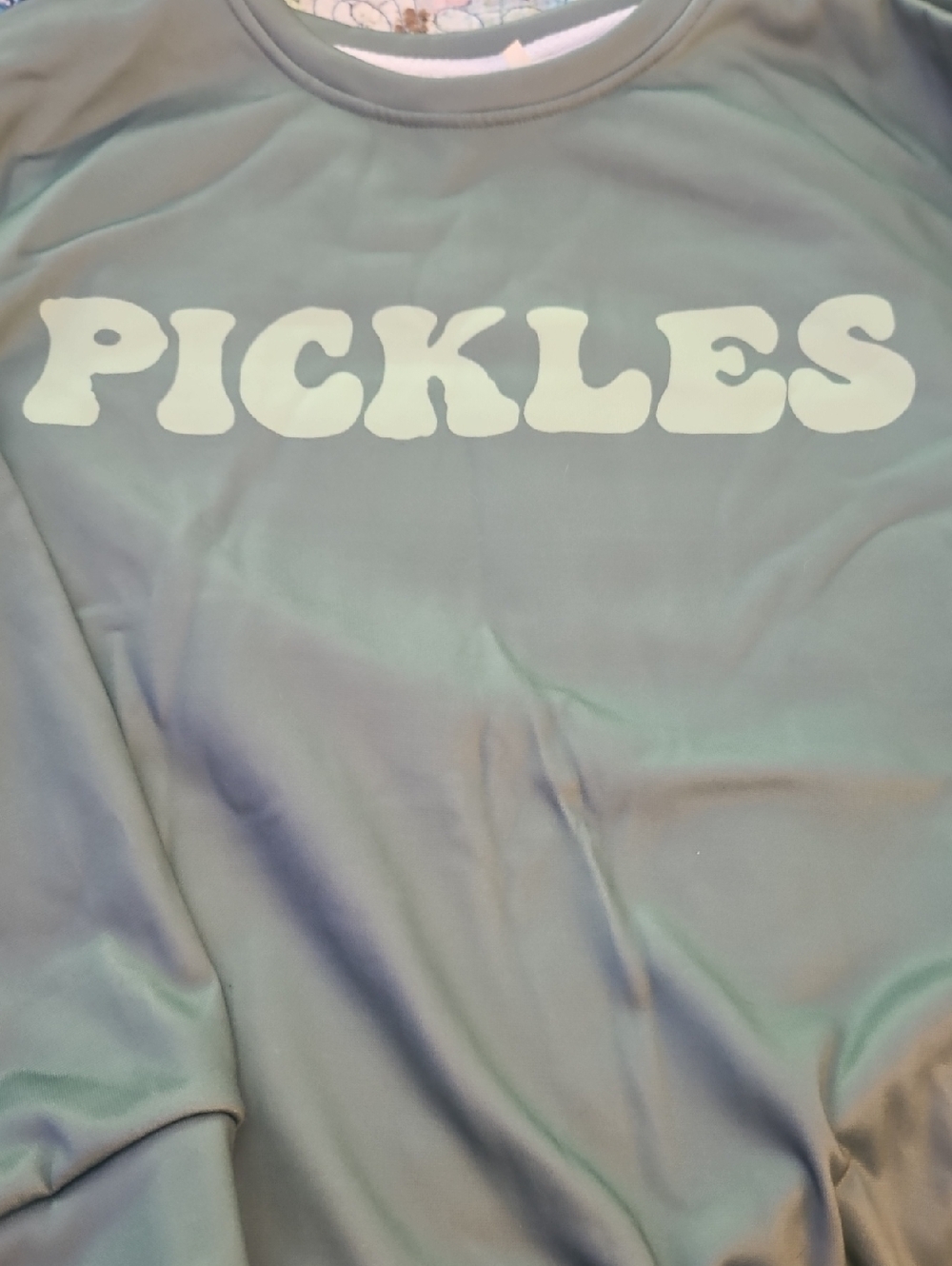 Pickles Graphic Tee in Sage Green